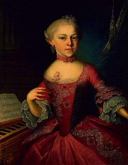 Nannerl, soeur aînée de Wolfgang, actuellement exposé à Salzbourg dans la maison natale de Mozart.